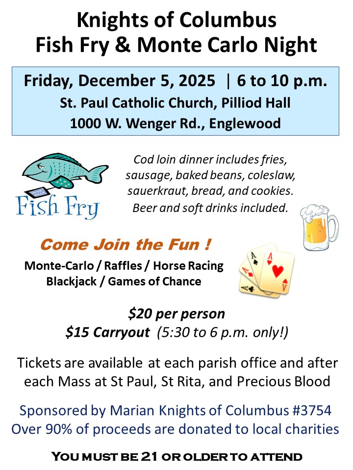 KofC FishFry 2025 Flyer