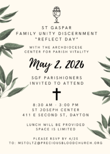 St Gaspar REFLECT Day