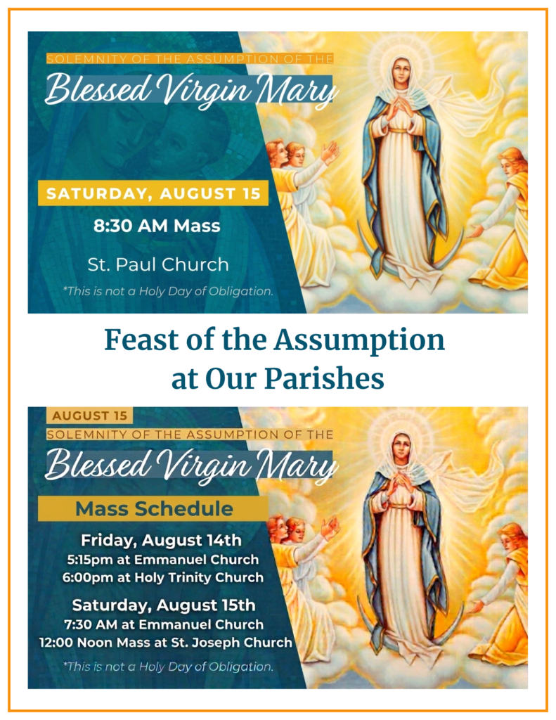 Feast of the Assumption at Our Parishes 1